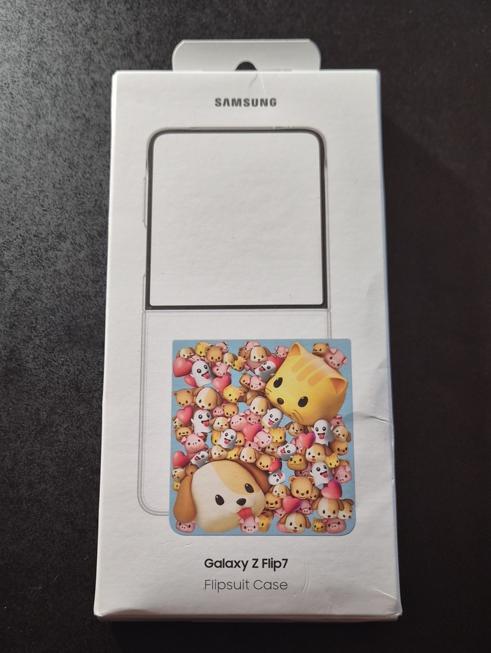 Samsung Galaxy Z Flip7 Flipsuit Case - White with Cute Character Print